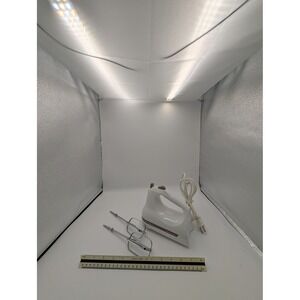 KitchenAid Ultra Power 5 Speed Hand Mixer White KHM5APWH 2 Turbo Beaters